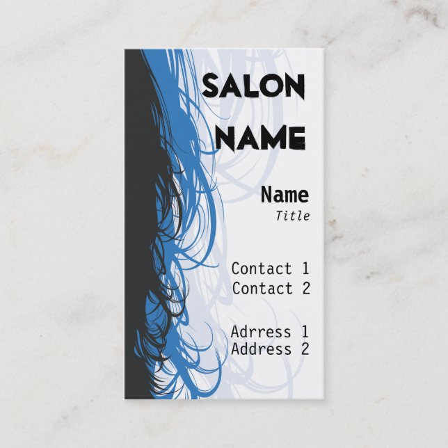 Tarjeta de visita del salón (Anverso)