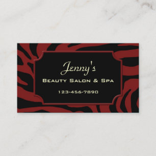 Tarjeta de visita del salón