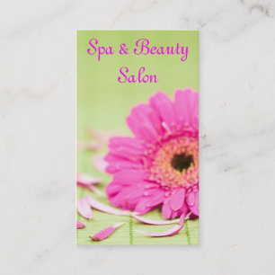 Tarjeta de visita del salón de belleza