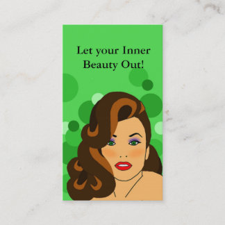 tarjeta de visita del salón de belleza