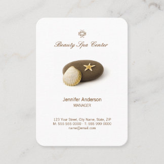 Tarjeta de visita del salón de belleza del