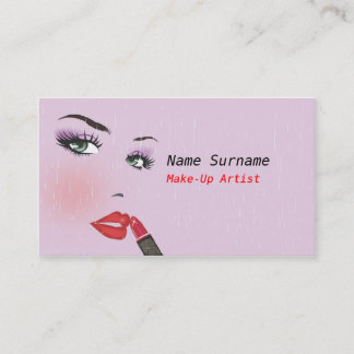 Tarjeta de visita del salón de belleza del