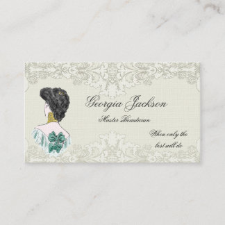 Tarjeta de visita del salón de pelo de la