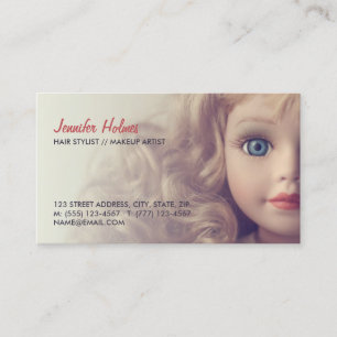 Tarjeta de visita del salón de pelo de la belleza