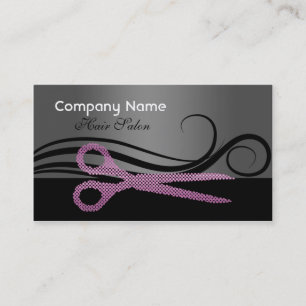 Tarjeta de visita del salón de pelo y tarjeta de