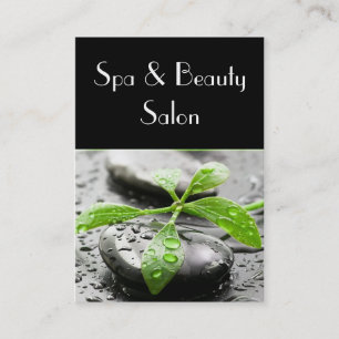 Tarjeta de visita del salón de Spa&Beauty