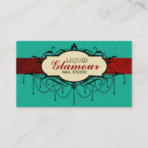 Tarjeta de visita del salón del clavo