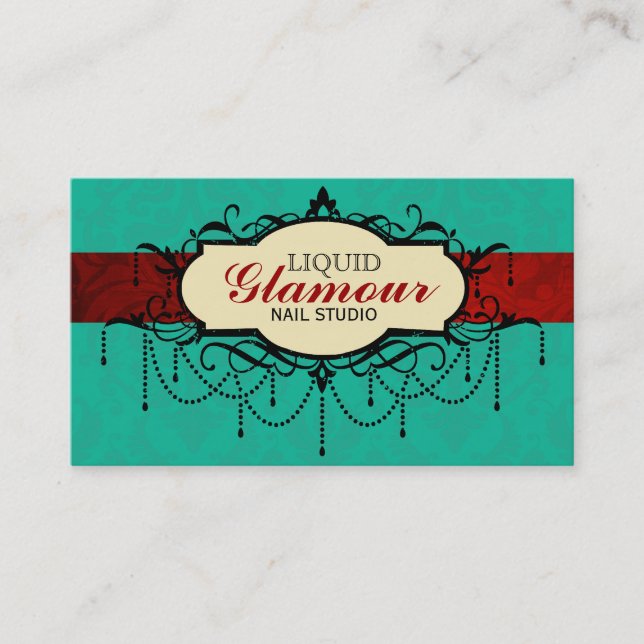 Tarjeta de visita del salón del clavo (Anverso)