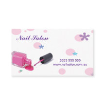 Tarjeta de visita del salón del clavo