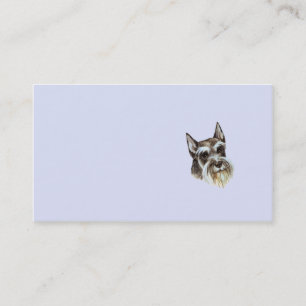 Tarjeta de visita del Schnauzer miniatura