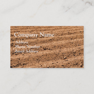 Tarjeta de visita del suelo de la granja de la