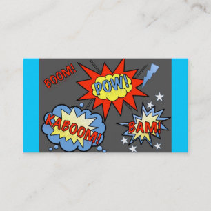 Tarjeta de visita del super héroe