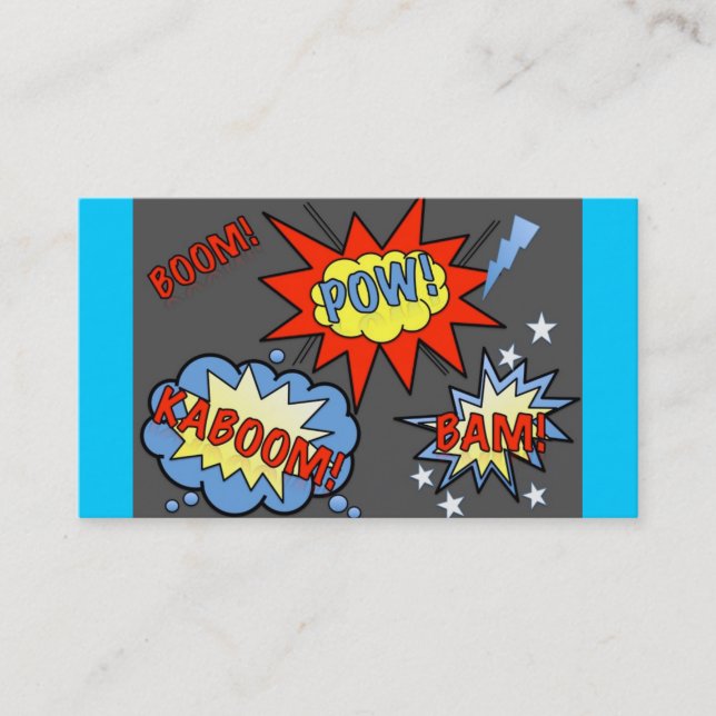 Tarjeta de visita del super héroe (Anverso)