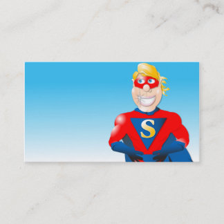 Tarjeta de visita del superhéroe Horizontal2