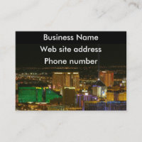 Tarjeta de visita del sur de la tira de Las Vegas