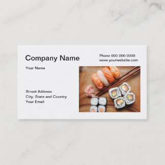 Tarjeta de visita del sushi