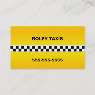 Tarjeta de visita del taxi