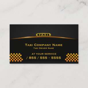 Tarjeta de visita del taxista de Cab Company