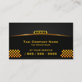 Tarjeta de visita del taxista de Cab Company