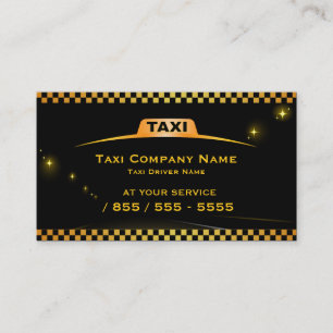 Tarjeta de visita del taxista de Cab Company