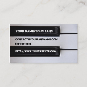 Tarjeta de visita del teclado