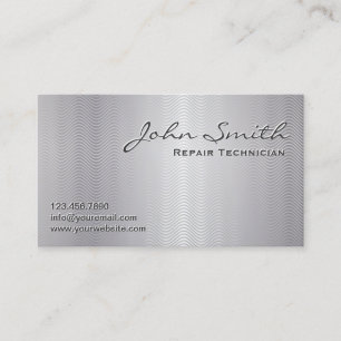 Tarjeta de visita del técnico de reparación Metali