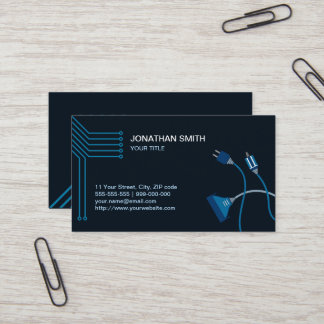 Tarjeta de visita del técnico del hardware