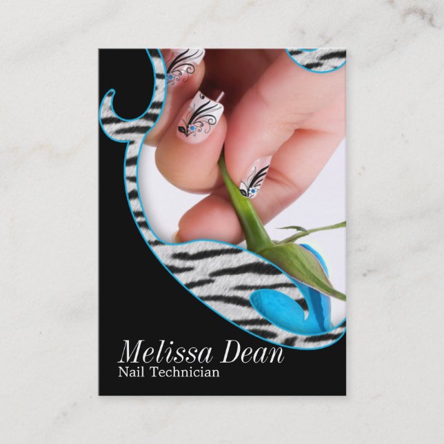 Tarjeta de visita del técnico del salón del (Anverso)