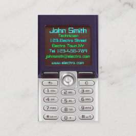 Tarjeta de visita del teléfono celular