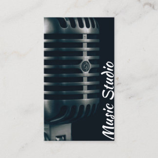 Tarjeta de visita del tema de la música
