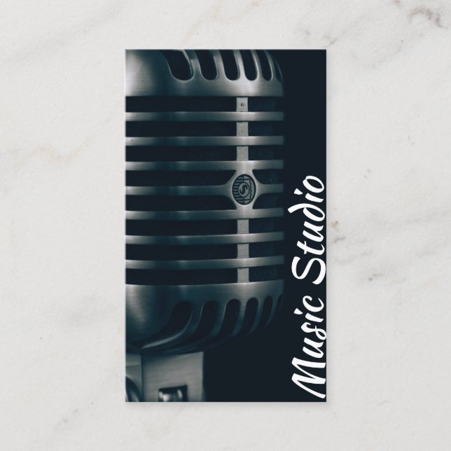 Tarjeta de visita del tema de la música (Anverso)