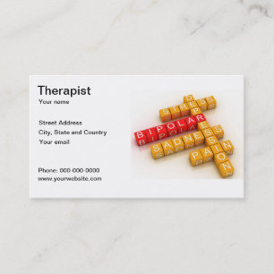 Tarjeta de visita del terapeuta