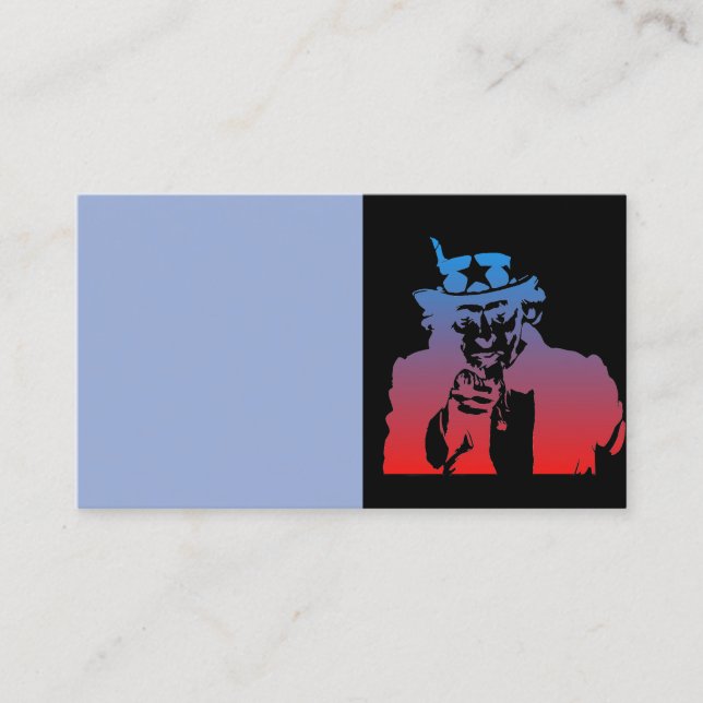 Tarjeta de visita del tío Sam (Anverso)