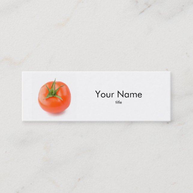 Tarjeta de visita del tomate (Anverso)