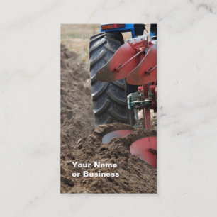 Tarjeta de visita del tractor y de la paleta