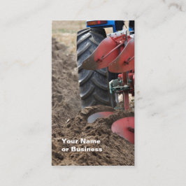 Tarjeta de visita del tractor y de la paleta