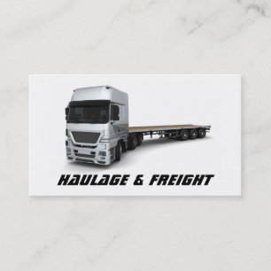 Tarjeta de visita del transporte y de carga