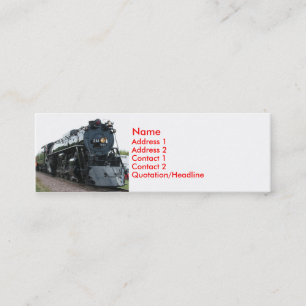Tarjeta de visita del tren