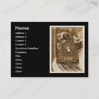 Tarjeta de visita del tren del modelo de Lionel de