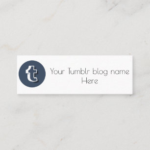 tarjeta de visita del tumblr