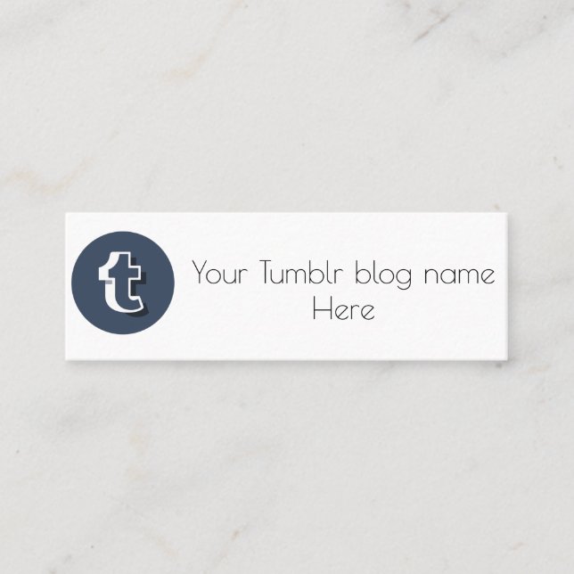 tarjeta de visita del tumblr (Anverso)