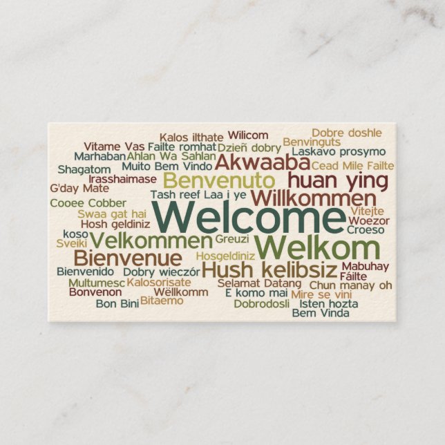 Tarjeta de visita del turismo (Anverso)