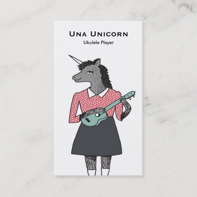Tarjeta de visita del Ukulele (Anverso)