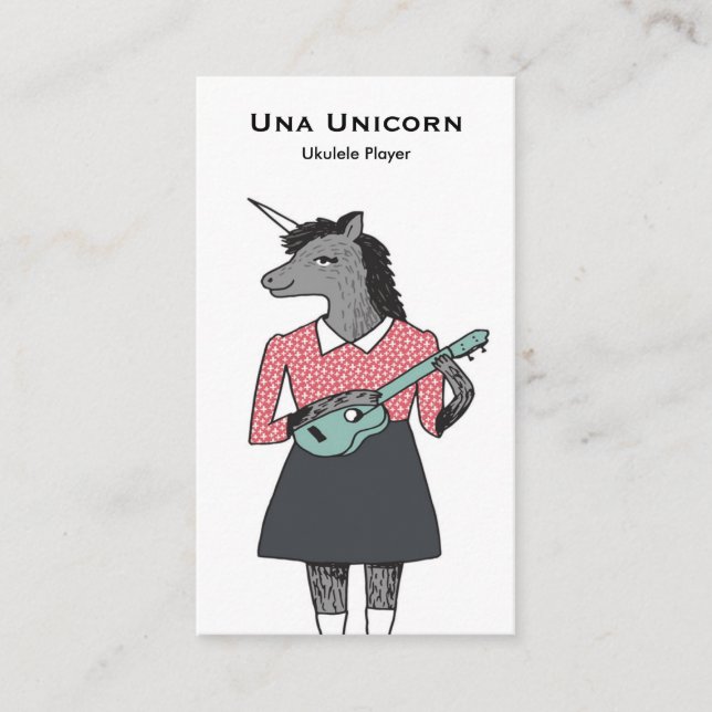 Tarjeta de visita del Ukulele (Anverso)