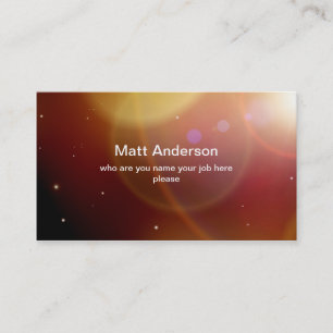 tarjeta de visita del universo