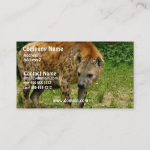 Tarjeta de visita del vagabundeo del Hyena