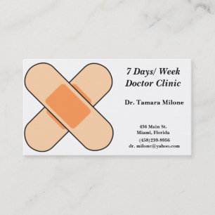 Tarjeta de visita del vendaje