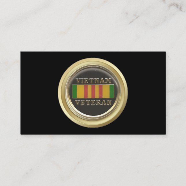 Tarjeta de visita del veterano de Vietnam (Anverso)