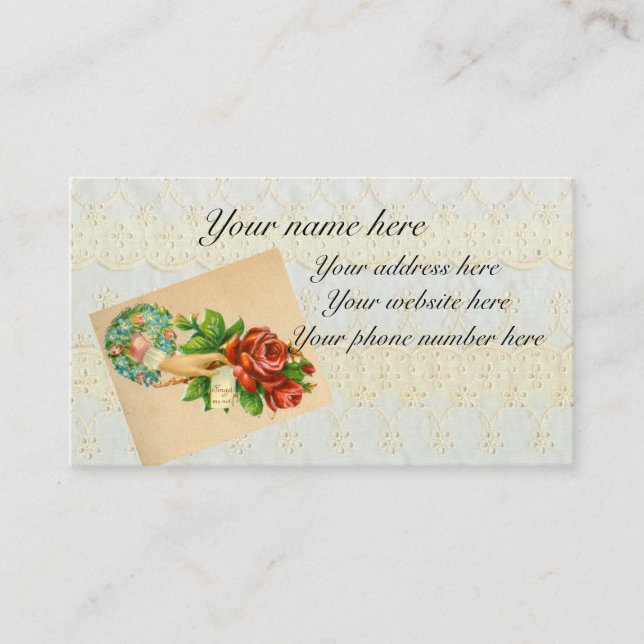 Tarjeta de visita del Victorian (Anverso)