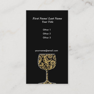 Tarjeta de visita del vino